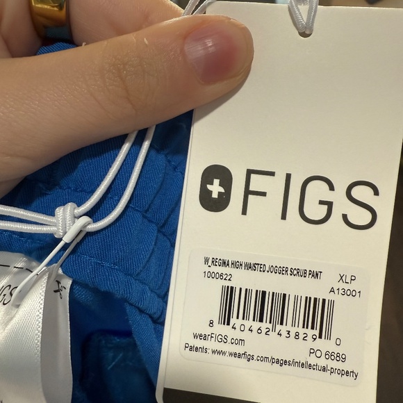 Figs Royal Blue High Waisted Regina Jogger XLP (2 of 2 available) - Picture 4 of 5